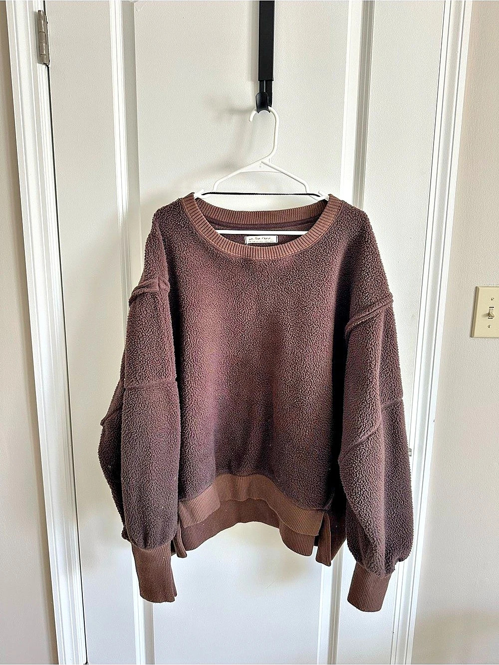 Free People Hit The Slopes Fleece Pullover Brown